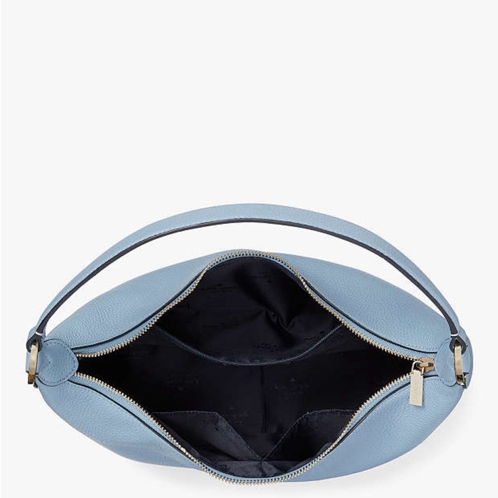 NWT In Box KATE SPADE 2 PIECE Leila Hobo Shoulder Bag & Medium. L-Zip Wristlet - Picture 4 of 7